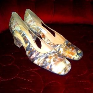 Vintage Sacha London Faux Snakeskin Shoes (Size 8.5)